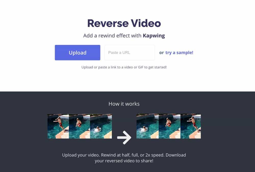 Reverse Effect on a TikTok Video