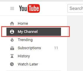 Changing channel description on YouTube