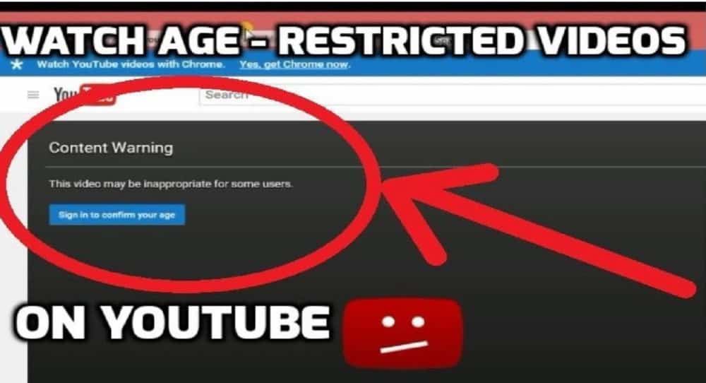 ver vídeos de youtube con restricciones de edad